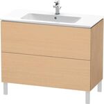 Duravit Waschtischunterbau L-CUBE 1020x481x704mm eiche natur