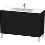 Duravit Waschtischunterbau L-CUBE 1220x481x704mm eiche schwarz