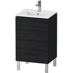 Duravit WTU Compact L-CUBE 704x520x421mm, 2 Auszüge eiche schwarz