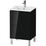 Duravit WTU Compact L-CUBE 704x520x421mm 2 Au schwarz hochglanz