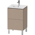 Duravit WTU Compact L-CUBE 704x520x421mm, 2 Auszüge leinen