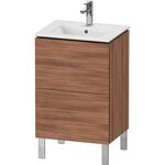 Duravit WTU Compact L-CUBE 704x520x421mm, 2 Auszüge nussbaum natur