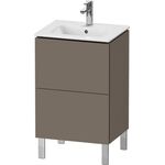 Duravit WTU Compact L-CUBE 704x520x421mm 2 Au fla grey seidenmatt