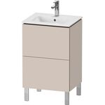 Duravit WTU Compact L-CUBE 704x520x421mm, 2 Auszüge taupe