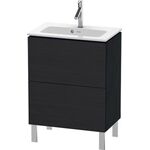 Duravit WTU Compact L-CUBE 704x620x391mm eiche schwarz