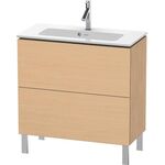 Duravit WTU Compact L-CUBE 704x820x391mm eiche natur