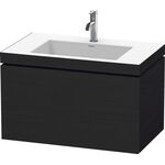 Duravit Waschtischunterbau L-CUBE m WT Vero Air 500x800x480mm 1 HL Ei sw