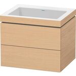 Duravit Waschtischunterbau L-CUBE m WT Vero Air 500x600x480mm o HL Ei na