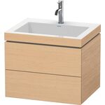 Duravit Waschtischunterbau L-CUBE m WT Vero Air 500x600x480mm 1 HL Ei na