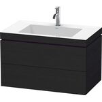 Duravit Waschtischunterbau L-CUBE m WT Vero Air 500x800x480mm 1 HL Ei sw