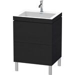 Duravit Waschtischunterbau L-CUBE m WT Vero Air 698x600x480mm 1 HL Ei sw