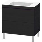 Duravit Waschtischunterbau L-CUBE m WT Vero Air 698x800x480mm o HL Ei sw