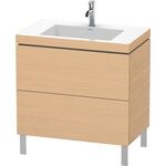 Duravit Waschtischunterbau L-CUBE m WT Vero Air 698x800x480mm 1 HL Ei na
