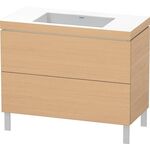 Duravit Waschtischunterbau L-CUBE m WT Vero Air 698x1000x480mm o HL Ei na