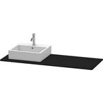 Duravit Konsole XSQUARE 16x1400x550mm m Auss links eiche schwarz