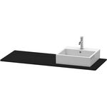 Duravit Konsole XSQUARE 16x1400x550mm m Auss re eiche schwarz