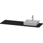 Duravit Konsole XSQUARE 16x1600x550mm m Auss re eiche schwarz