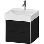 Duravit Waschtischunterbau XSQUARE 397x484x460mm 2 Schubk eiche schwarz