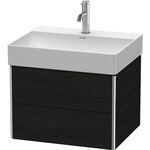 Duravit Waschtischunterbau XSQUARE 397x584x460mm eiche schwarz