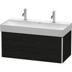 Duravit Waschtischunterbau XSQUARE 397x984x460mm eiche schwarz
