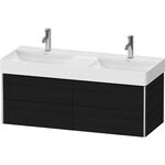 Duravit Waschtischunterbau XSQUARE 397x1184x460mm 4 Schubk eiche schwarz