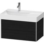 Duravit Waschtischunterbau XSQUARE 397x784x460mm 2 Schubk eiche schwarz