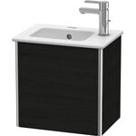 Duravit Waschtischunterbau XSQUARE 400x410x289mm Türansch li eiche schwarz