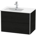 Duravit Waschtischunterbau XSQUARE 560x810x478mm Becken links eiche schwarz