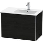 Duravit Waschtischunterbau XSQUARE 560x810x478mm Be rechts eiche schwarz