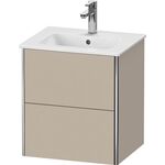 Duravit WTU COMPACT XSQUARE 560x510x418mm taupe seidenmatt