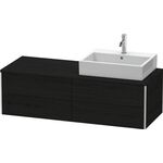 Duravit Waschtischunterbau XSQUARE 400x1400x548mm Be rechts eiche schwarz
