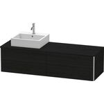 Duravit Waschtischunterbau XSQUARE 400x1600x548mm Be links eiche schwarz