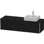 Duravit Waschtischunterbau XSQUARE 400x1600x548mm Be rechts eiche schwarz