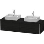 Duravit Waschtischunterbau XSQUARE 400x1600x548mm f 2 Becken eiche schwarz