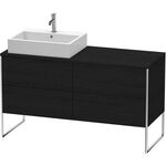 Duravit Waschtischunterbau XSQUARE 778x1400x548mm Be links eiche schwarz