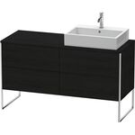 Duravit Waschtischunterbau XSQUARE 778x1400x548mm Be rechts eiche schwarz