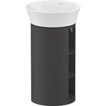 Duravit Waschtischunterbau WHITE TULIP 350x410mm graphit seidenmatt