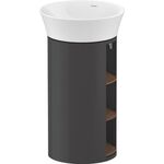 Duravit Waschtischunterbau WHITE TULIP 350x410mm amerik nussbaum/graphit hgl