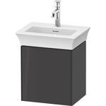 Duravit Waschtischunterbau WHITE TULIP 384x298mm grap hochglanz Anschlag links