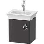 Duravit Waschtischunterbau WHITE TULIP 384x298mm grap hochglanz Anschlag links