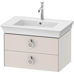 Duravit Waschtischunterbau WHITE TULIP 410x684x458mm nordic weiß seidenmatt
