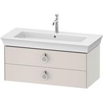 Duravit Waschtischunterbau WHITE TULIP 410x984x458mm nordic weiß seidenmatt