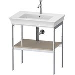 Duravit Metallkonsole WHITE TULIP 760x684x450mm taupe seidenmatt