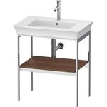Duravit Metallkonsole WHITE TULIP 760x684x450mm amerikanisch nussbaum