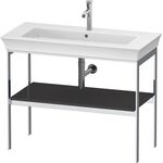 Duravit Metallkonsole WHITE TULIP 760x984x450mm graphit hochglanz