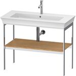 Duravit Metallkonsole WHITE TULIP 760x984x450mm eiche natur massiv