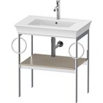 Duravit Metallkonsole WHITE TULIP 760x684x450mm taupe seidenmatt