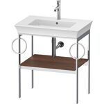 Duravit Metallkonsole WHITE TULIP 760x684x450mm amerikanisch nussbaum