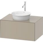 Duravit Waschtischunterbau WHITE TULIP 408x800x550mm taupe seidenmatt