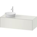 Duravit Waschtischunterbau WHITE TULIP 408x1300x550mm we sdm Waschtisch links